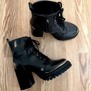 Steve Madden Heeled Combat Boots